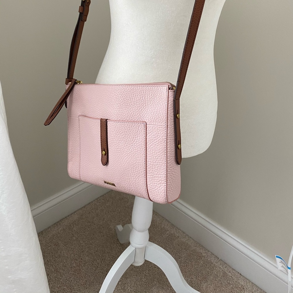 Pink Fossil crossbody
